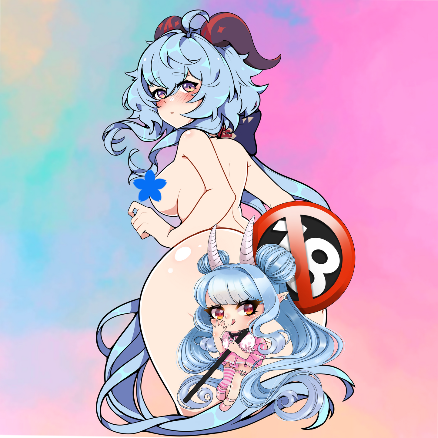 Genshin Impact Ganyu Decal (2 Versions)