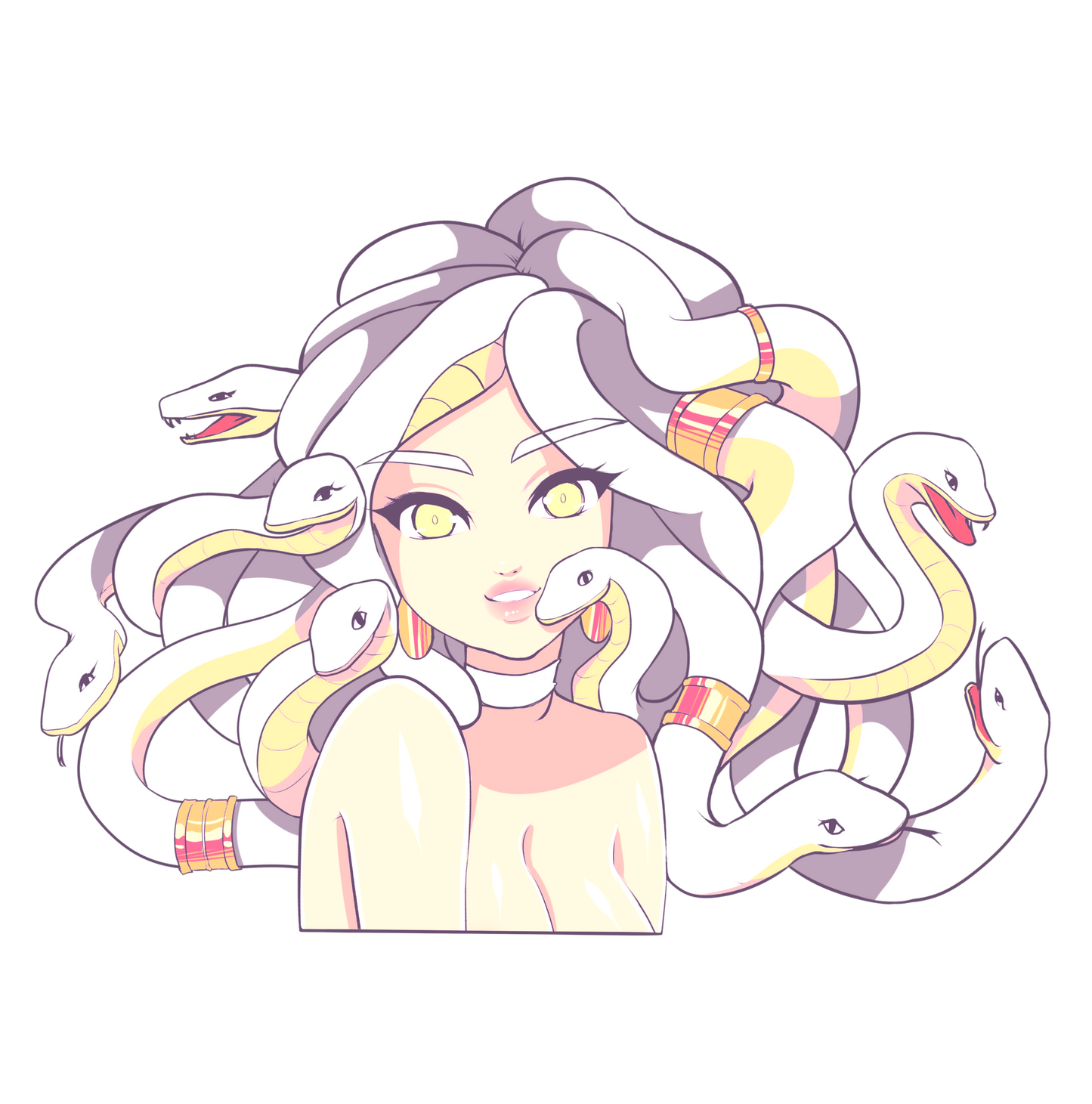 Soft Medusa Print & Stickers