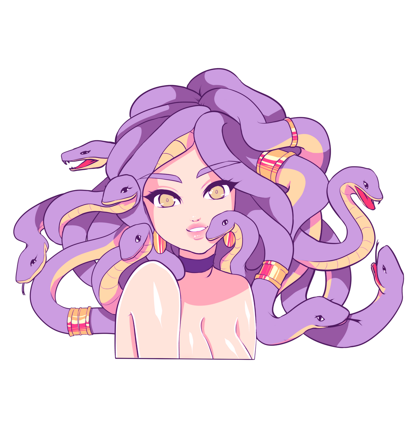 Soft Medusa Print & Stickers