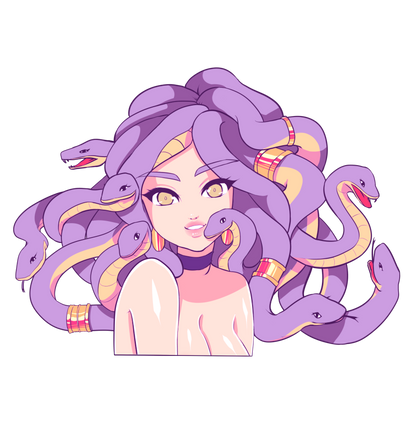 Soft Medusa Print & Stickers